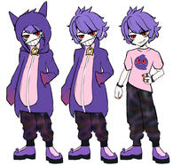 Gijinka Gengar design with base by Shanulaw