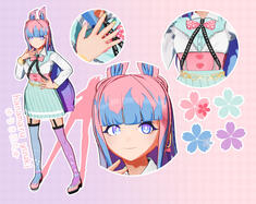 Model, Design, and Ref Sheet for @MMDCRAZED